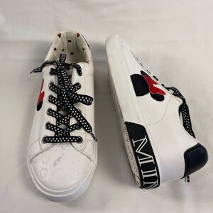Ground Up‎ Women's White Minnie Mouse Low-Top Court Sneakers Shoes Disney Size 9